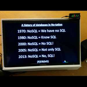 SQL首部曲:NoSQL? No! SQL!